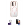 MARSİLYAN™- iPhone 16 Kılıf Yadigar Asil Koleksiyonu - Siyah 3D Antistatik Mat Seramik Nano Ekran Koruyucu + Bilvis Titan Kamera Lens - SH