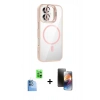 MARSİLYAN™- iPhone 16 Kılıf Yadigar Asil Koleksiyonu - Siyah 3D Antistatik Mat Seramik Nano Ekran Koruyucu + Raze Metal Kamera Lens - LT