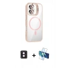 MARSİLYAN™- iPhone 16 Kılıf Yadigar Asil Koleksiyonu - Siyah 3D Antistatik Seramik Nano Ekran Koruyucu + PVD Metal Kamera Lens - PE