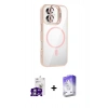 MARSİLYAN™- iPhone 16 Kılıf Yadigar Asil Koleksiyonu - Siyah Bilvis 5in1 3D Magic Cam Ekran Koruyucu + Bilvis Titan Kamera Lens - GS