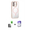 MARSİLYAN™- iPhone 16 Kılıf Yadigar Asil Koleksiyonu - Siyah Bilvis 5in1 3D Magic Cam Ekran Koruyucu + Raze Metal Kamera Lens - SH