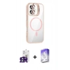 MARSİLYAN™- iPhone 16 Kılıf Yadigar Asil Koleksiyonu - Siyah Bilvis 5in1 3D Magic Cam Ekran Koruyucu + Bilvis Titan Kamera Lens - YL