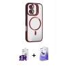 MARSİLYAN™- iPhone 16 Kılıf Yadigar Asil Koleksiyonu - Siyah Bilvis 5in1 5D Magic Hayalet Cam Ekran Koruyucu + Bilvis Titan Kamera Lens - GS