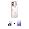 MARSİLYAN™- iPhone 16 Kılıf Yadigar Asil Koleksiyonu - Siyah Bilvis 5in1 5D Magic Hayalet Cam Ekran Koruyucu + Bilvis Titan Kamera Lens - PE