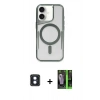 MARSİLYAN™- iPhone 16 Kılıf Yadigar Klasik Özel Seri - Şeffaf 360 Full Body Arka Koruyucu + PVD Metal Kamera Lens - MI