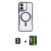MARSİLYAN™- iPhone 16 Kılıf Yadigar Klasik Özel Seri - Şeffaf 360 Full Body Arka Koruyucu + PVD Metal Kamera Lens - YL