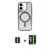 MARSİLYAN™- iPhone 16 Kılıf Yadigar Klasik Özel Seri - Şeffaf 360 Full Body Arka Koruyucu + PVD Metal Kamera Lens - YL