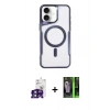 MARSİLYAN™- iPhone 16 Kılıf Yadigar Klasik Özel Seri - Şeffaf 360 Full Body Arka Koruyucu + Bilvis Titan Kamera Lens - YL