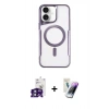 MARSİLYAN™- iPhone 16 Kılıf Yadigar Klasik Özel Seri - Şeffaf Pasifik Cam Ekran Koruyucu + Bilvis Titan Kamera Lens - YL