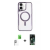 MARSİLYAN™- iPhone 16 Kılıf Yadigar Klasik Özel Seri - Siyah 360 Mat Full Body Arka Koruyucu + Raze Metal Kamera Lens - BZ