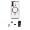 MARSİLYAN™- iPhone 16 Kılıf Yadigar Klasik Özel Seri - Siyah 360 Mat Full Body Arka Koruyucu + Raze Metal Kamera Lens - BZ