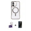MARSİLYAN™- iPhone 16 Kılıf Yadigar Klasik Özel Seri - Siyah 3D Antistatik Hayalet Cam Ekran Koruyucu + Bilvis Titan Kamera Lens - YL