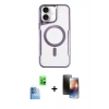 MARSİLYAN™- iPhone 16 Kılıf Yadigar Klasik Özel Seri - Siyah 3D Antistatik Mat Seramik Nano Ekran Koruyucu + Raze Metal Kamera Lens - LT