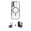 MARSİLYAN™- iPhone 16 Kılıf Yadigar Klasik Özel Seri - Siyah 3D Antistatik Mat Seramik Nano Ekran Koruyucu + Bilvis Titan Kamera Lens - YL