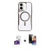 MARSİLYAN™- iPhone 16 Kılıf Yadigar Klasik Özel Seri - Siyah 3D Antistatik Mat Seramik Nano Ekran Koruyucu + Bilvis Titan Kamera Lens - GS
