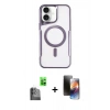 MARSİLYAN™- iPhone 16 Kılıf Yadigar Klasik Özel Seri - Siyah 3D Antistatik Mat Seramik Nano Ekran Koruyucu + Raze Metal Kamera Lens - SH