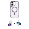 MARSİLYAN™- iPhone 16 Kılıf Yadigar Klasik Özel Seri - Siyah 3D Antistatik Seramik Nano Ekran Koruyucu + Bilvis Titan Kamera Lens - PE