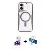MARSİLYAN™- iPhone 16 Kılıf Yadigar Klasik Özel Seri - Siyah 3D Antistatik Seramik Nano Ekran Koruyucu + Bilvis Titan Kamera Lens - SH