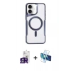 MARSİLYAN™- iPhone 16 Kılıf Yadigar Klasik Özel Seri - Siyah 3D Antistatik Seramik Nano Ekran Koruyucu + Bilvis Titan Kamera Lens - YL