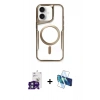 MARSİLYAN™- iPhone 16 Kılıf Yadigar Klasik Özel Seri - Siyah 3D Antistatik Seramik Nano Ekran Koruyucu + Bilvis Titan Kamera Lens - YL