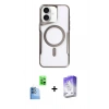 MARSİLYAN™- iPhone 16 Kılıf Yadigar Klasik Özel Seri - Siyah Bilvis 5in1 3D Magic Cam Ekran Koruyucu + Raze Metal Kamera Lens - LT