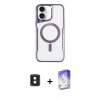 MARSİLYAN™- iPhone 16 Kılıf Yadigar Klasik Özel Seri - Siyah Bilvis 5in1 3D Magic Cam Ekran Koruyucu + PVD Metal Kamera Lens - YL