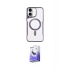 MARSİLYAN™- iPhone 16 Kılıf Yadigar Klasik Özel Seri - Siyah Bilvis 5in1 5D Magic Hayalet Cam Ekran Koruyucu