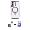 MARSİLYAN™- iPhone 16 Kılıf Yadigar Klasik Özel Seri - Siyah Bilvis 5in1 5D Magic Hayalet Cam Ekran Koruyucu + Raze Metal Kamera Lens - SH