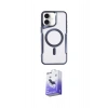 MARSİLYAN™- iPhone 16 Kılıf Yadigar Klasik Özel Seri - Siyah Bilvis 5in1 5D Magic Hayalet Cam Ekran Koruyucu
