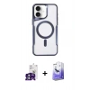 MARSİLYAN™- iPhone 16 Kılıf Yadigar Klasik Özel Seri - Siyah Bilvis 5in1 5D Magic Hayalet Cam Ekran Koruyucu + Yeşil Bilvis Titan Kamera Lens