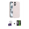 MARSİLYAN™- iPhone 16 Kılıf Yankı Form Serisi - Şeffaf 360 Full Body Arka Koruyucu + Bilvis Titan Kamera Lens - YL