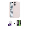 MARSİLYAN™- iPhone 16 Kılıf Yankı Form Serisi - Şeffaf 360 Full Body Arka Koruyucu + Bilvis Titan Kamera Lens - GS