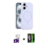 MARSİLYAN™- iPhone 16 Kılıf Yankı Form Serisi - Şeffaf 360 Full Body Arka Koruyucu + Bilvis Titan Kamera Lens - GS