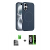MARSİLYAN™- iPhone 16 Kılıf Yankı Form Serisi - Şeffaf 360 Full Body Arka Koruyucu + Raze Metal Kamera Lens - SH