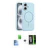 MARSİLYAN™- iPhone 16 Kılıf Yankı Form Serisi - Şeffaf 360 Full Body Arka Koruyucu + Raze Metal Kamera Lens - LT