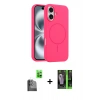 MARSİLYAN™- iPhone 16 Kılıf Yankı Form Serisi - Şeffaf 360 Full Body Arka Koruyucu + Raze Metal Kamera Lens - SH
