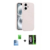 MARSİLYAN™- iPhone 16 Kılıf Yankı Form Serisi - Şeffaf 360 Full Body Arka Koruyucu + Raze Metal Kamera Lens - LT