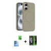 MARSİLYAN™- iPhone 16 Kılıf Yankı Form Serisi - Şeffaf 360 Full Body Arka Koruyucu + Raze Metal Kamera Lens - LT