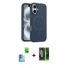 MARSİLYAN™- iPhone 16 Kılıf Yankı Form Serisi - Şeffaf 360 Full Body Arka Koruyucu + Raze Metal Kamera Lens - LT