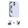 MARSİLYAN™- iPhone 16 Kılıf Yankı Form Serisi - Şeffaf Pasifik Cam Ekran Koruyucu + Bilvis Titan Kamera Lens - GS