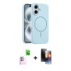 MARSİLYAN™- iPhone 16 Kılıf Yankı Form Serisi - Siyah 3D Antistatik Mat Seramik Nano Ekran Koruyucu + Raze Metal Kamera Lens - PE