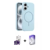MARSİLYAN™- iPhone 16 Kılıf Yankı Form Serisi - Siyah Bilvis 5in1 3D Magic Cam Ekran Koruyucu + Bilvis Titan Kamera Lens - YL