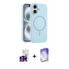 MARSİLYAN™- iPhone 16 Kılıf Yankı Form Serisi - Siyah Bilvis 5in1 3D Magic Cam Ekran Koruyucu + Bilvis Titan Kamera Lens - SH