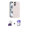 MARSİLYAN™- iPhone 16 Kılıf Yankı Form Serisi - Siyah Bilvis 5in1 3D Magic Cam Ekran Koruyucu + Bilvis Titan Kamera Lens - YL