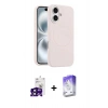 MARSİLYAN™- iPhone 16 Kılıf Yankı Form Serisi - Siyah Bilvis 5in1 3D Magic Cam Ekran Koruyucu + Bilvis Titan Kamera Lens - SH