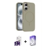 MARSİLYAN™- iPhone 16 Kılıf Yankı Form Serisi - Siyah Bilvis 5in1 3D Magic Cam Ekran Koruyucu + Bilvis Titan Kamera Lens - YL
