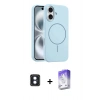 MARSİLYAN™- iPhone 16 Kılıf Yankı Form Serisi - Siyah Bilvis 5in1 3D Magic Cam Ekran Koruyucu + PVD Metal Kamera Lens - MI