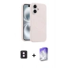 MARSİLYAN™- iPhone 16 Kılıf Yankı Form Serisi - Siyah Bilvis 5in1 3D Magic Cam Ekran Koruyucu + PVD Metal Kamera Lens - PE