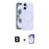 MARSİLYAN™- iPhone 16 Kılıf Yankı Form Serisi - Siyah Bilvis 5in1 3D Magic Cam Ekran Koruyucu + PVD Metal Kamera Lens - YL