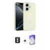 MARSİLYAN™- iPhone 16 Kılıf Yankı Form Serisi - Siyah Bilvis 5in1 3D Magic Cam Ekran Koruyucu + PVD Metal Kamera Lens - MI